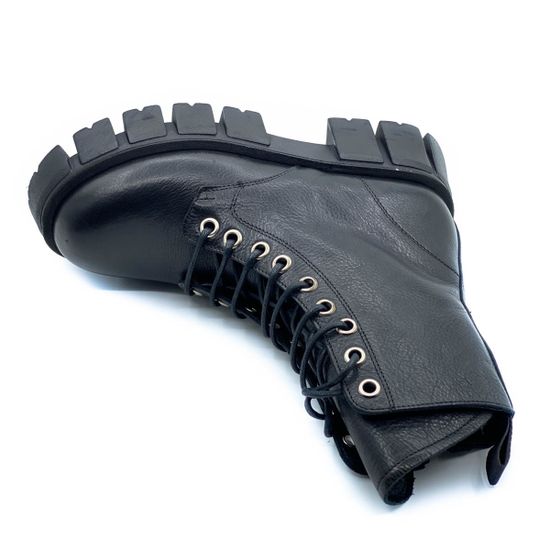 Ботинки Mimmu черные кожаные демисезонные - фото 5, M405M1 MIM NAP NERO