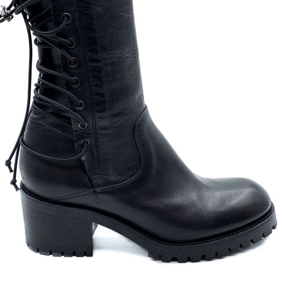 Сапоги Fru.it черные кожа демисезонные - фото 5, 