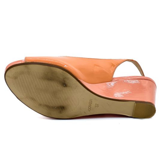 Босоножки Cover розовые из лакированной кожи - фото 4, 