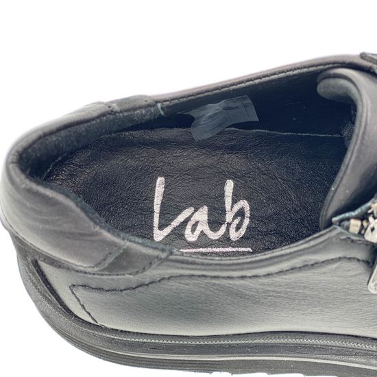 Кеды Lab Milano черные кожаные демисезонные - фото 6, MER50036 LAB NERO