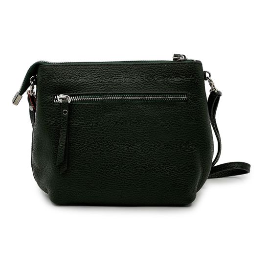 Сумка Marina Creazioni зеленая кожаная с черепахой - фото 3, 