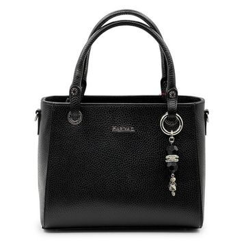 Сумка Marina Creazioni черная кожаная SWAROVSKI - фото 1, B6931 MC NERO SWAROVSKI