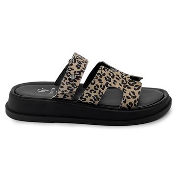 Сабо CV Cover леопардовый принт замшевые - фото 1, 1623-25 COV LEO