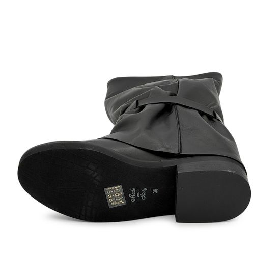 Полусапоги MIMMU черные кожаные демисезонные - фото 4, M482M21 MIM NERO