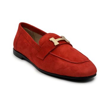 Лоферы CV COVER красные замшевые - фото 2, 9809-03 COV ROSSO