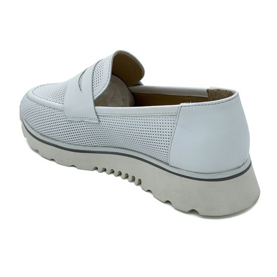 Лоферы Tuffoni белые кожаные - фото 3, 5223024LL TUF