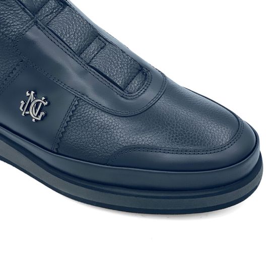 Ботинки Giampieronicola черные кожаные на шерсти - фото 6, 