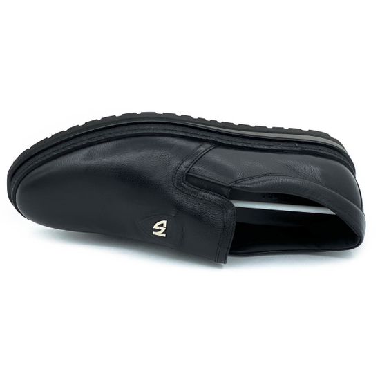 Слипоны Giampieronicola черные кожаные демисезонные - фото 5, 