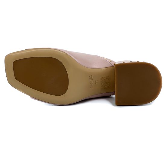 Сабо DiGiada пастельно-розовые кожаные - фото 4, 