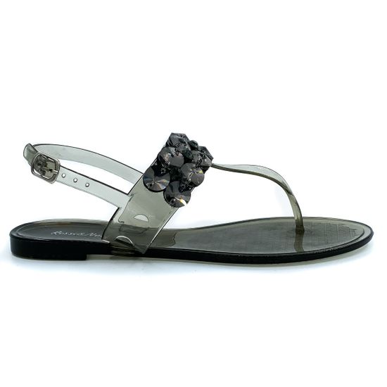 Босоножки Rosso&amp;Nero Trend из силикона c крупными камнями - фото 1, CH 2074 RNT