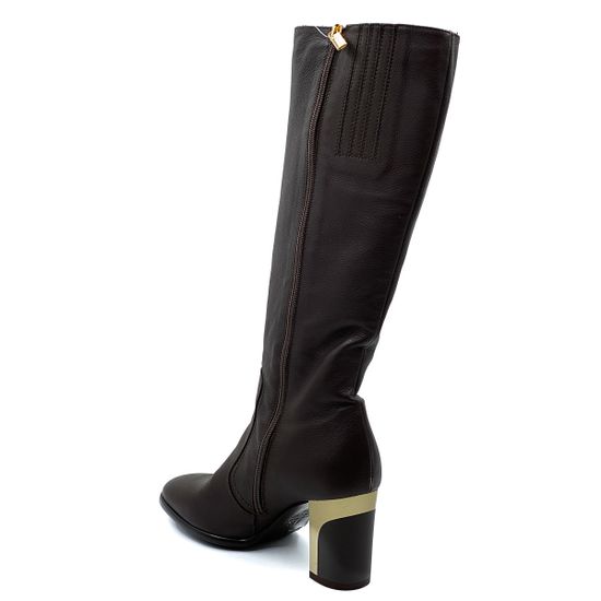 Сапоги Ilasio Renzoni темно-коричневые байка - фото 3, 