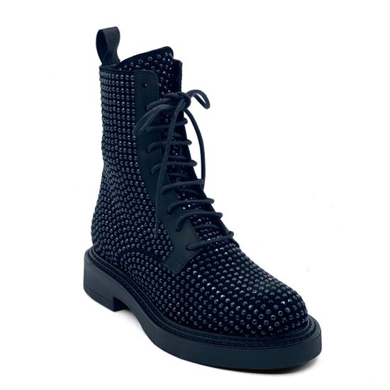 Ботинки Mimmu черные замша/кожа демисезонные - фото 2, M112M19 MIM