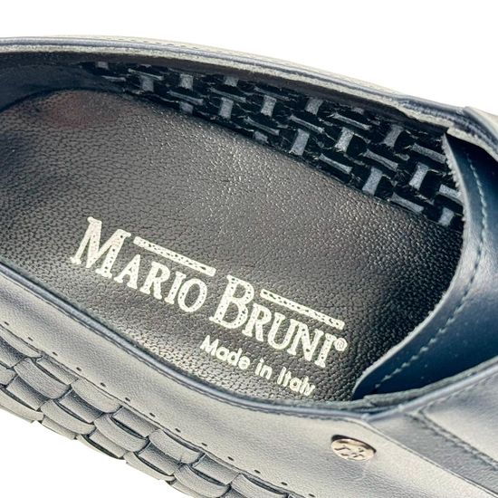 Туфли Mario Bruni синие из плетеной кожи - фото 6, 63732 MB BLU