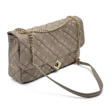 Сумка Marina Creazioni бежевая кожаная стеганая - фото 2, B6310 MC TRP265 BEIGE