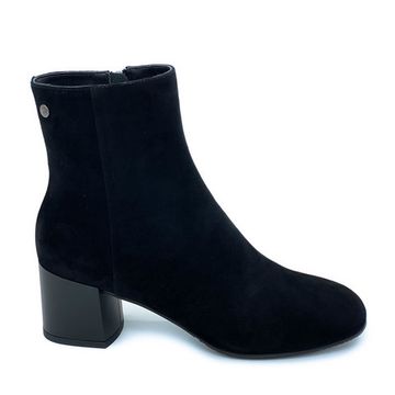 Ботильоны Cover черные замшевые Байка - фото 1, 4491143-1 COV