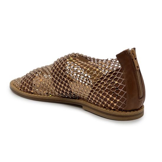 Сандалии FRUIT коричневые кожаные с сеточкой со стразами - фото 3, 9180 FR MORO