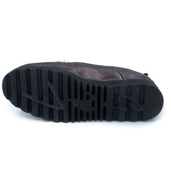 Полуботинки Lab Milano черные кожаные МЕХ - фото 4, 