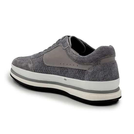 Кеды GIAMPIERONICOLA серые кожа/текстиль демисезонные - фото 3, M338170 GPN GRIGIO