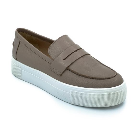 Лоферы Cover бежевые кожаные - фото 2, 