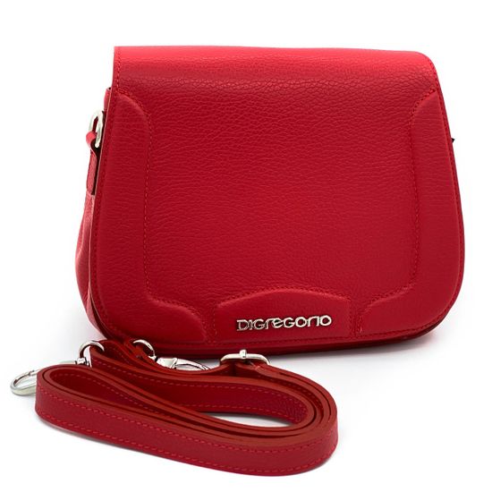 Клатч Di Gregorio красный кожаный - фото 3, 