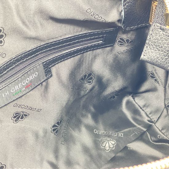 Сумка Di Gregorio черная кожаная - фото 6, 