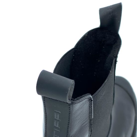 Ботинки Tiffi черные кожаные Байка - фото 7, 