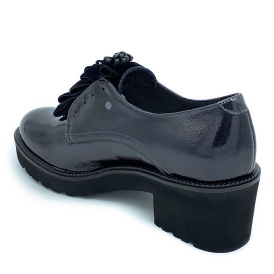 Полуботинки Donna Soft серые наплак демисезонные - фото 3, 