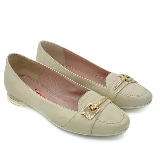 Туфли Giorgio Piergentili бежевые кожаные - фото 6, 9470 GP