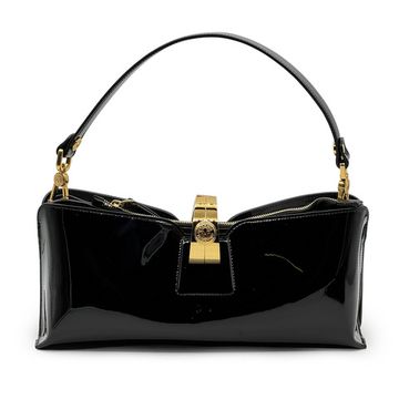 Сумка Valentino Orlandi черная лакированная - фото 1, 7576 VO NERO