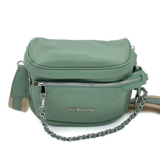Сумка Di Gregorio зеленая кожаная - фото 1, 