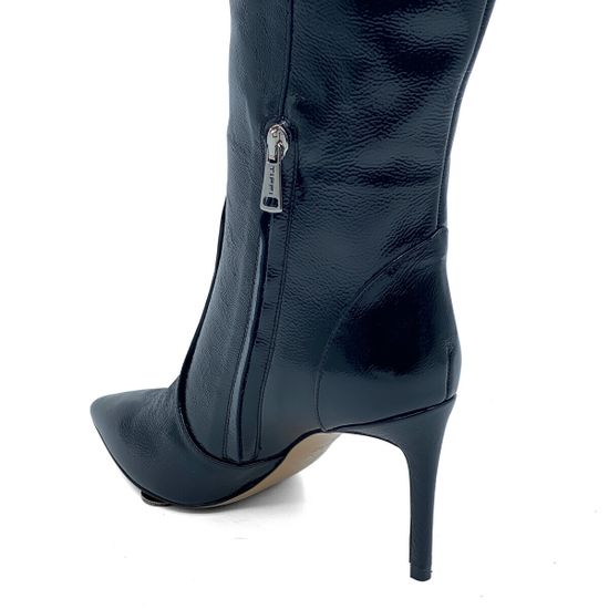 Сапоги TIFFI черные из лакированной кожи демисезонные - фото 5, N658/80DR TI LAK NERO