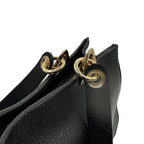 Сумка Di Gregorio черная кожаная - фото 4, 1974 DG NERO