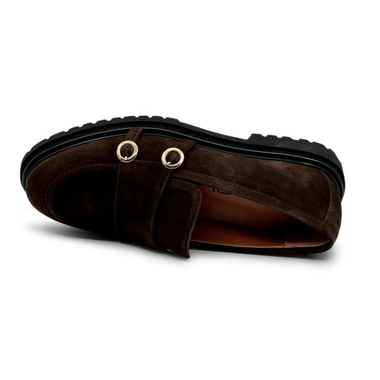 Лоферы MOT-CLE коричневые замшевые - фото 5, MOT3117 MOT T-MORO