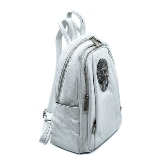 Рюкзак Renato Angi белый кожаный - фото 2, 