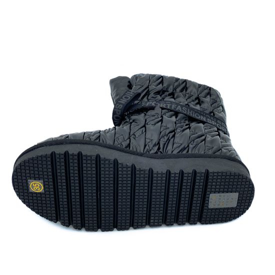 Ботинки Nila&amp;Nila черные текстиль МЕХ - фото 4, 