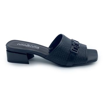 Мюли NIL&amp;NILA черные кожаные - фото 1, CM1030 NIL NERO