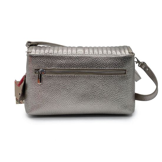 Сумка кросс-боди Marina Creazioni кожаная золотого цвета - фото 3, 