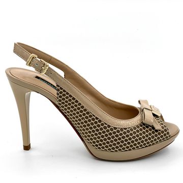 Босоножки Norma J. Baker лакированные бежевые - фото 1, 50220000 NJ