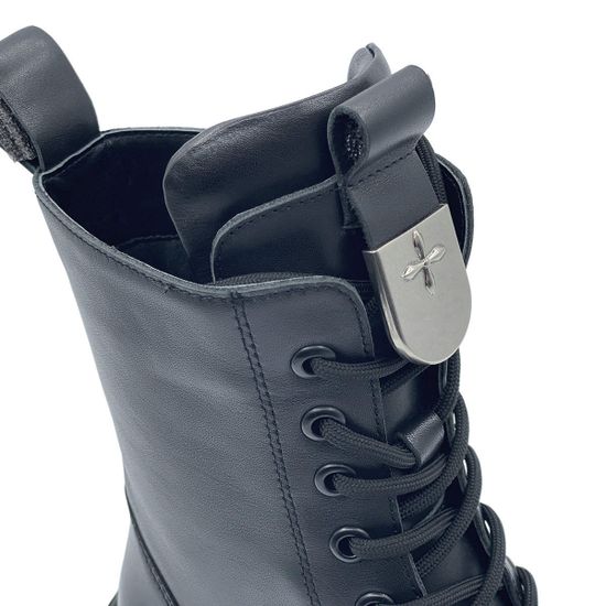 Ботинки Tuffoni черные кожаные на байке - фото 6, 1023070LB TUF