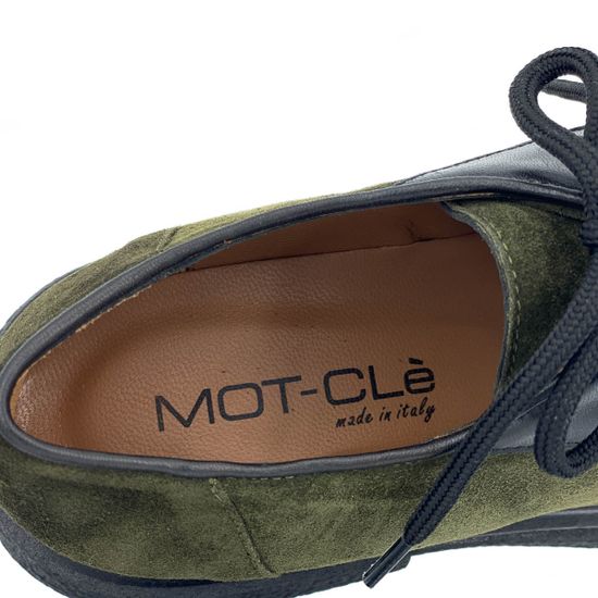 Полуботинки Mot Cle зеленые замшевые демисезонные - фото 7, MOT2142 MOT