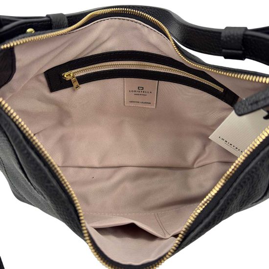 Сумка Loristella черная кожаная - фото 5, 3139 LS NERO