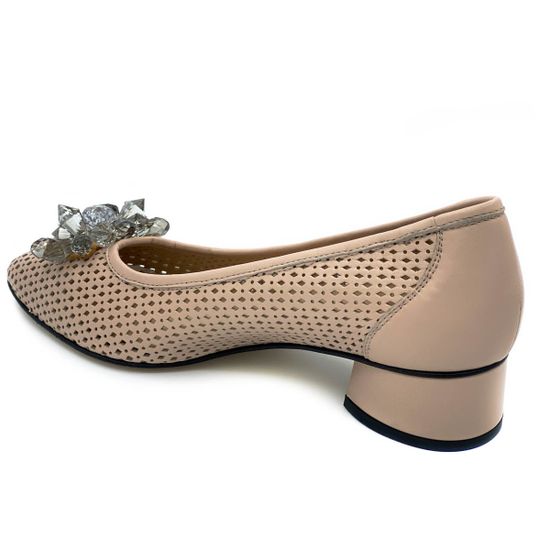 Туфли Donna Soft пастельно-розовые кожаные - фото 3, 