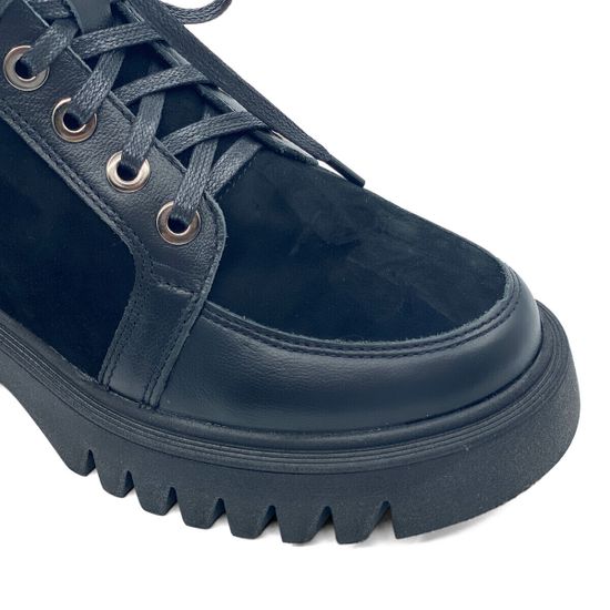 Ботинки CV COVER черные замша/кожа на шерсти - фото 6, 26101-3 COV