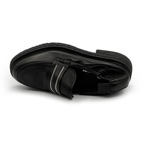 Лоферы FRU.IT черные кожаные с мягким задником демисезонные - фото 5, 8940 FR