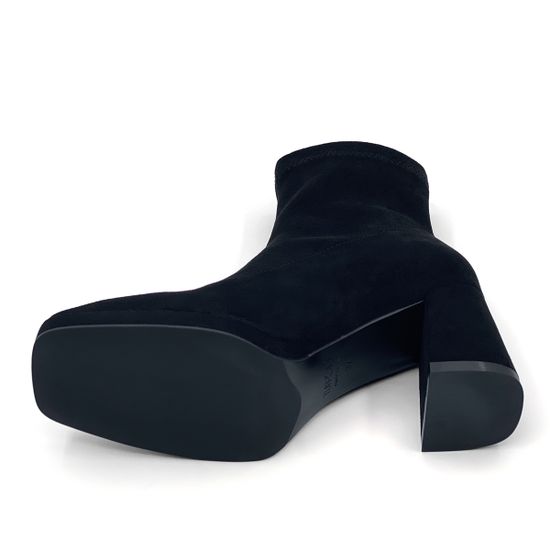 Ботильоны стрейч Tuffoni черные замшевые на байке - фото 4, 3523049 TUF