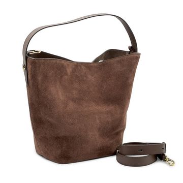 Сумка Loristella коричневая замшевая - фото 2, 2931 LS CACAO