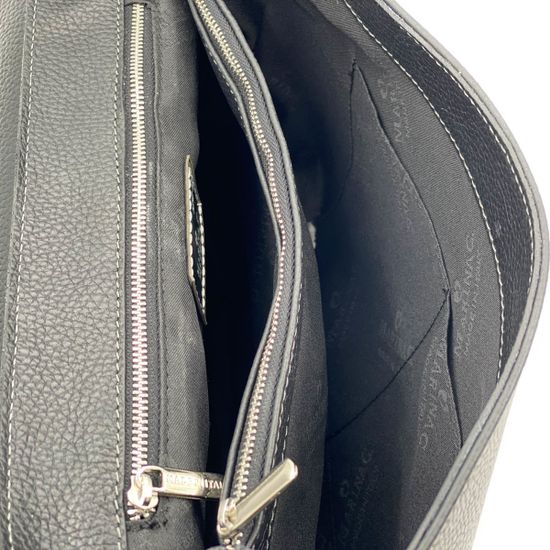 Сумка Marina Creazioni черная кожаная - фото 3, 