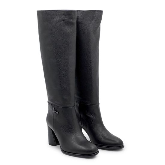 Сапоги Ilasio Renzoni черные кожаные демисезонные - фото 8, 8223 IR NERO