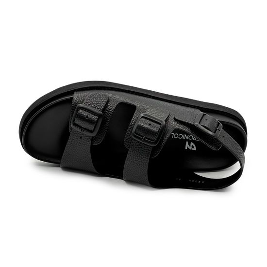 Сандалии Giampieronicola черные кожаные - фото 5, A5300 GPN NERO