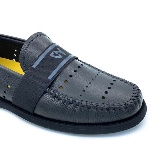 Слипоны Giampieronicola черные кожаные - фото 6, 